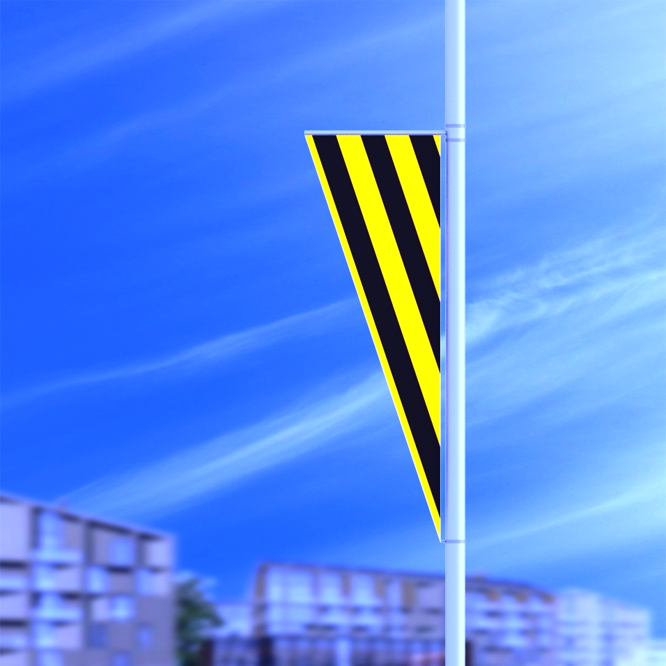 Флаги на столбы Баннерная консоль Стрит Лайт