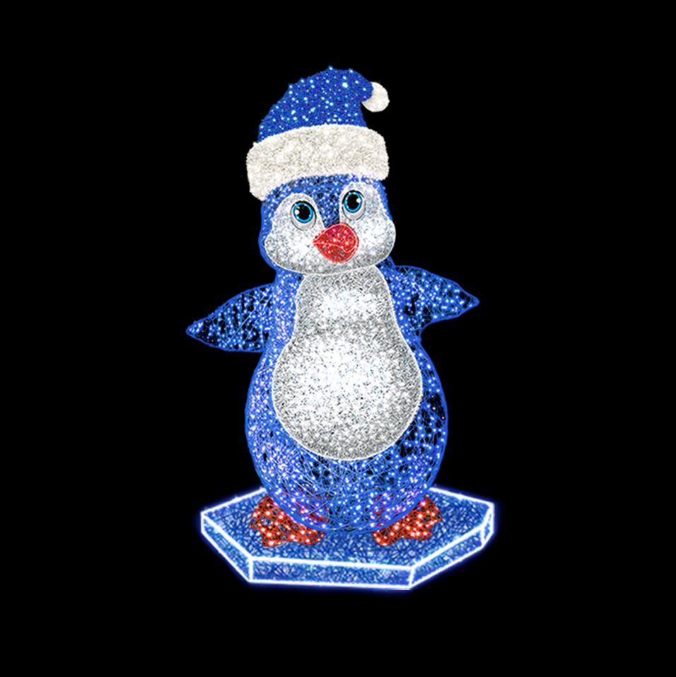 Декоративная фигура Пингвин 3 (цвет на выбор), высота 2,5 м